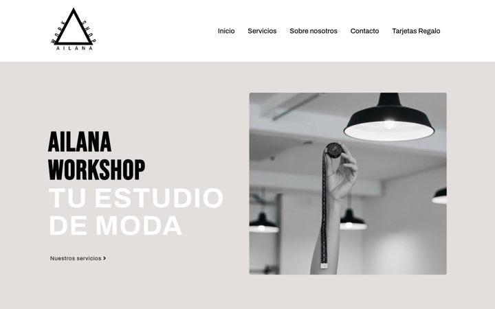 Zrzut ekranu ailanaworkshop.es