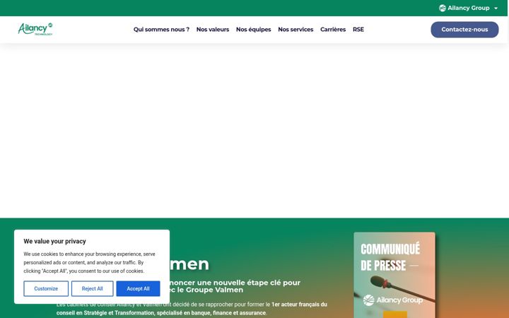 Screenshot of ailancytech.com