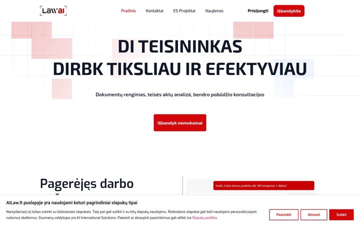 Ekrano kopija ailaw.lt