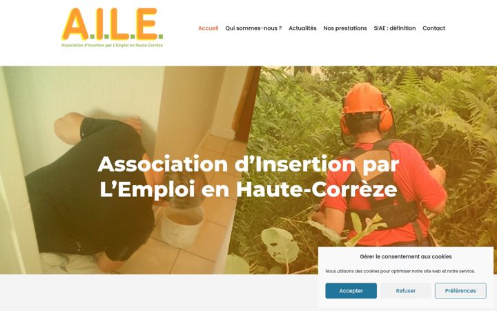 Screenshot of aile-iae.fr