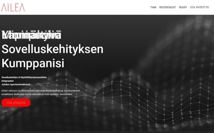 Screenshot of ailea.fi
