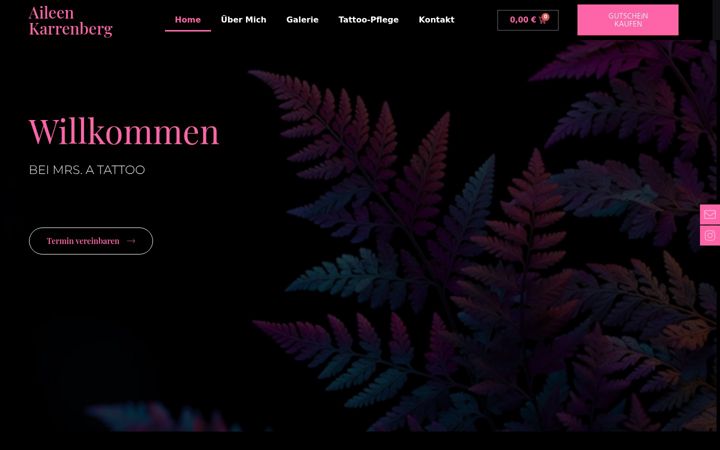 Screenshot of aileen-karrenberg.de