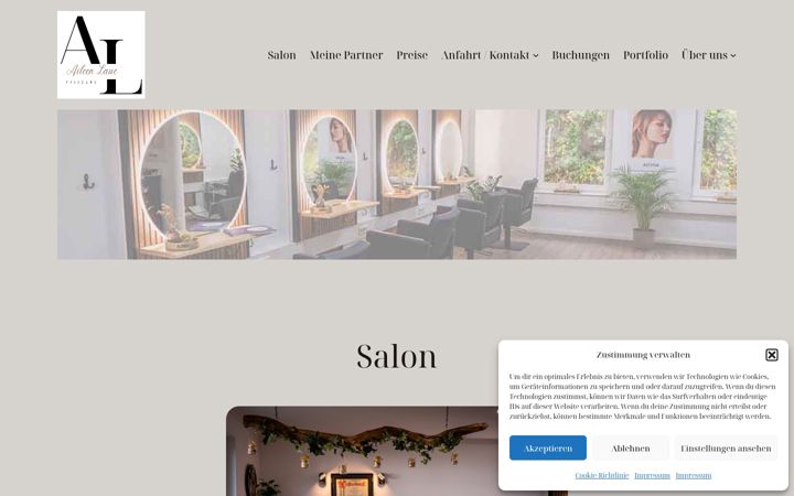Screenshot of aileen-laue-friseure.de