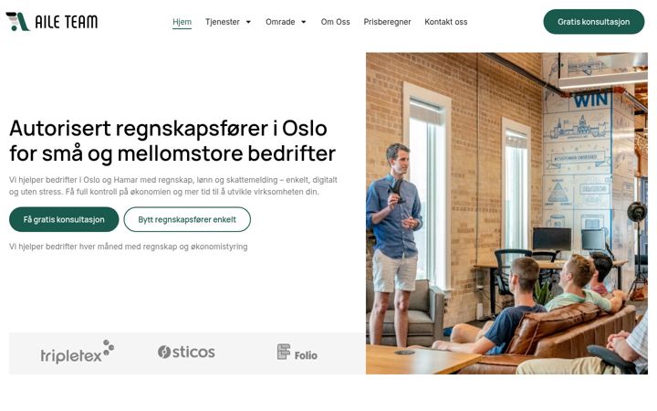 Skjermbilde av aileteam.no