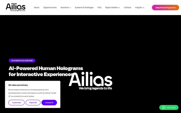 Screenshot of ailias.vip