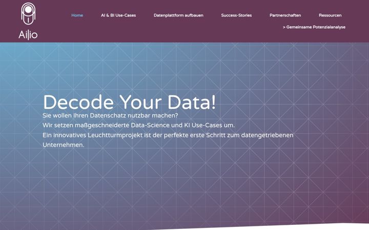 Screenshot of ailio.de
