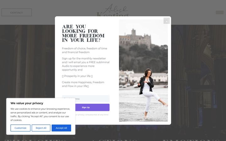 Screenshot of ailish.com