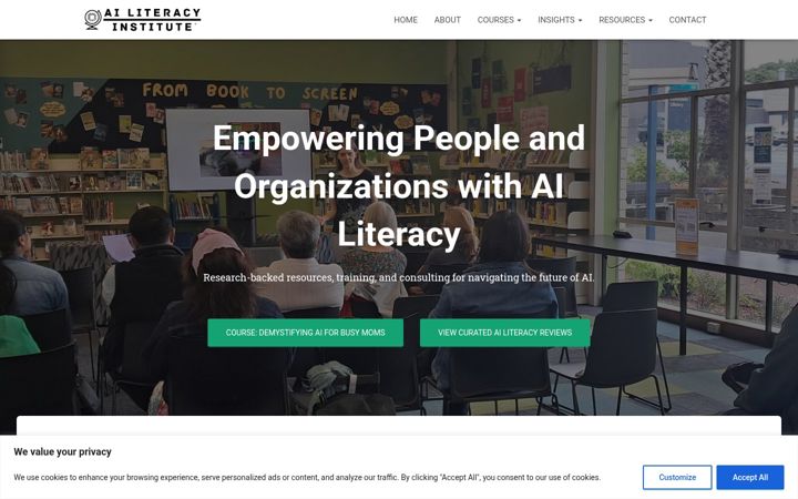 Screenshot of ailiteracy.institute