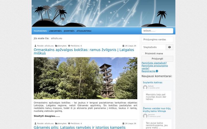 Screenshot of ailiuliu.eu