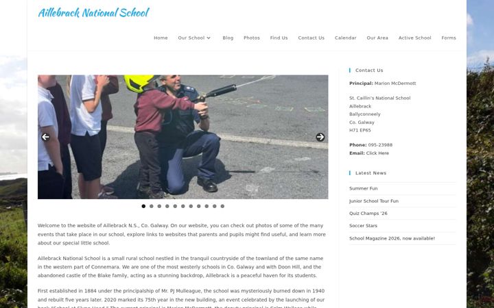 Screenshot of aillebrackns.ie