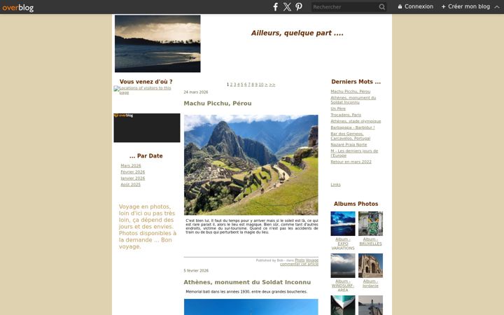 Screenshot of ailleurs-quelque-part.org