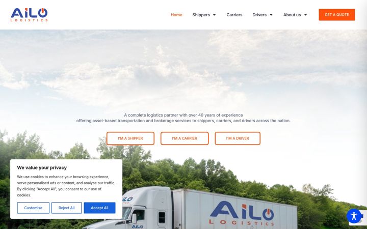 Screenshot di ailo.us
