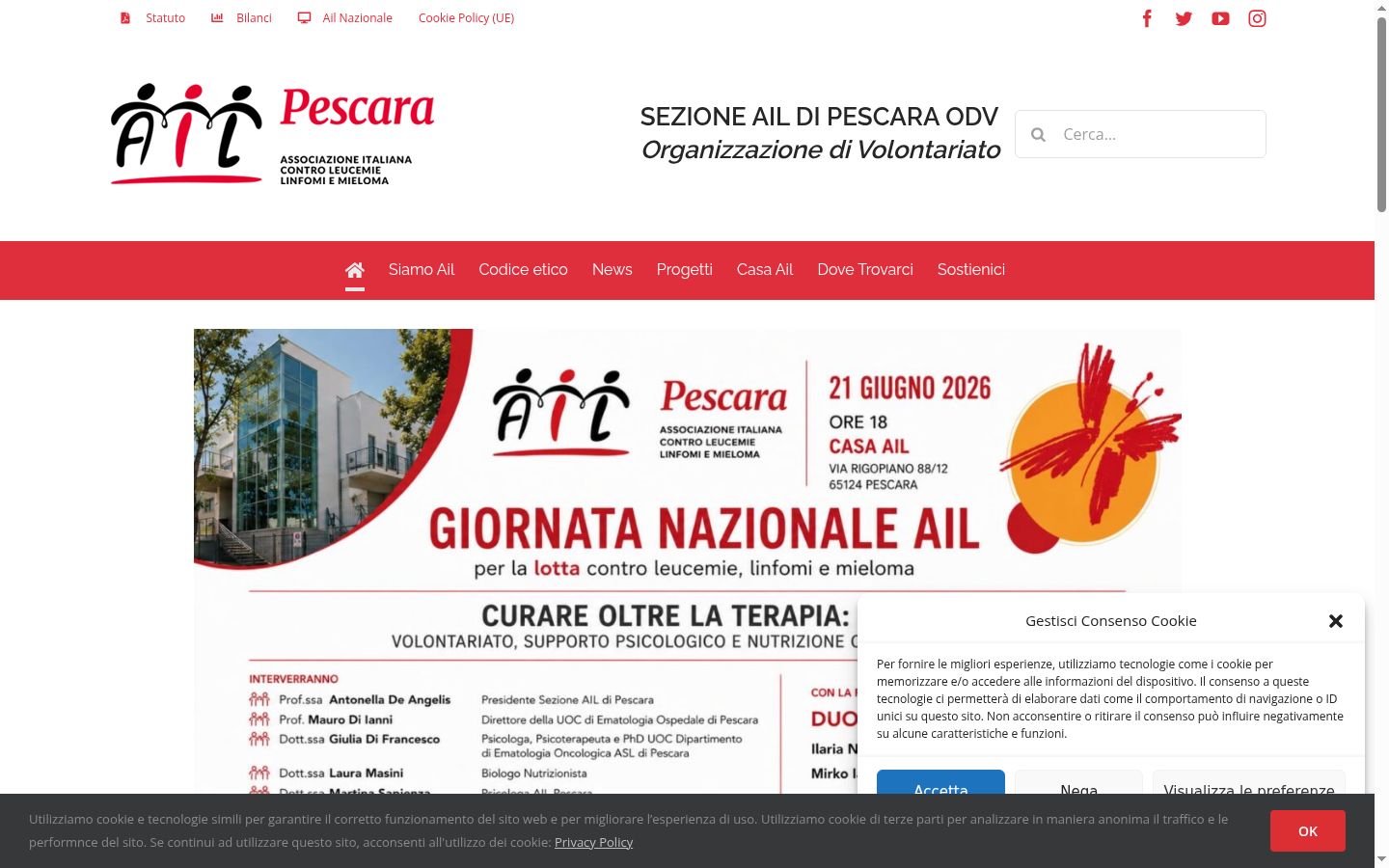 Snimka zaslona bannera za privolu prikazanog prije bilo kakve interakcije