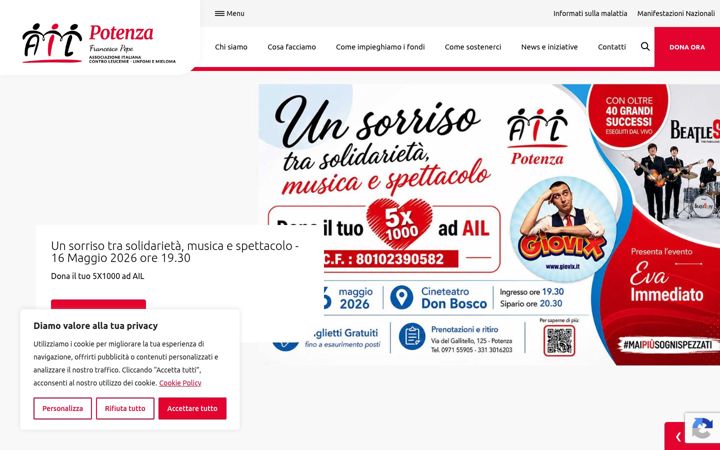 Screenshot of ailpotenza.it