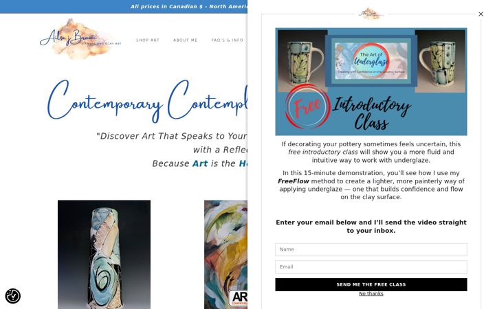 Screenshot of ailsajbrown.com