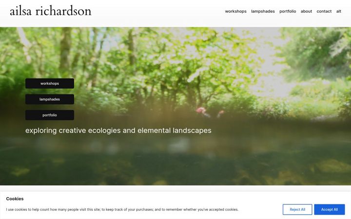 Screenshot of ailsarichardson.com