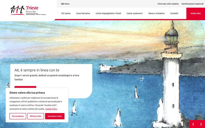 Screenshot of ailtrieste.it