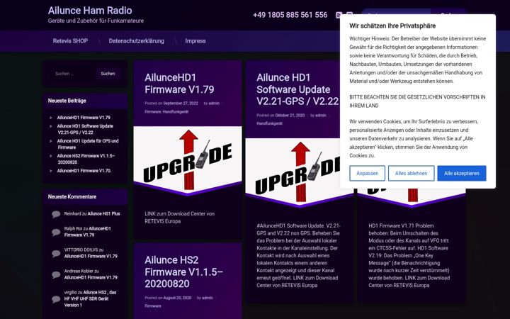 Screenshot of ailunce.eu