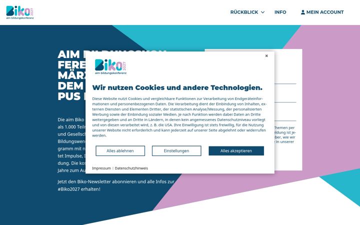 Screenshot of aim-biko.de