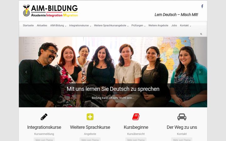Screenshot of aim-bildung.de