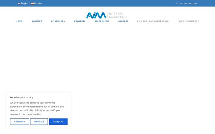 Screenshot of aim-internet-marketing.com