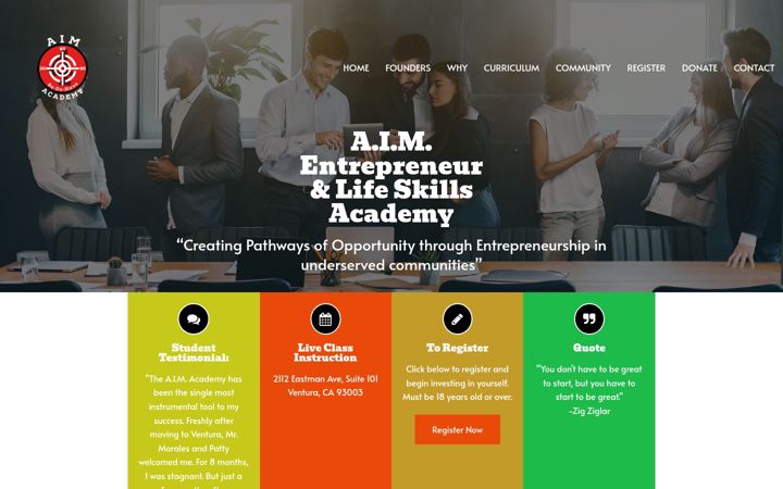 Screenshot of aim4it.org