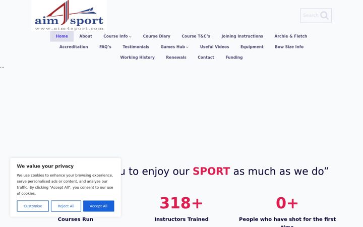 Ekrano kopija aim4sport.com