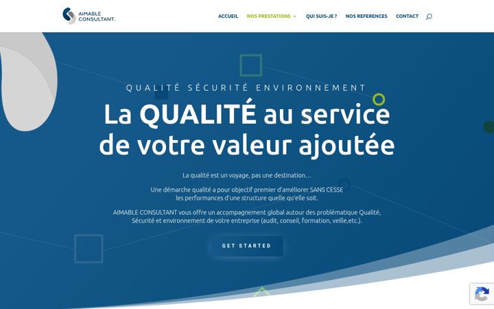 Screenshot of aimable-consultant.com