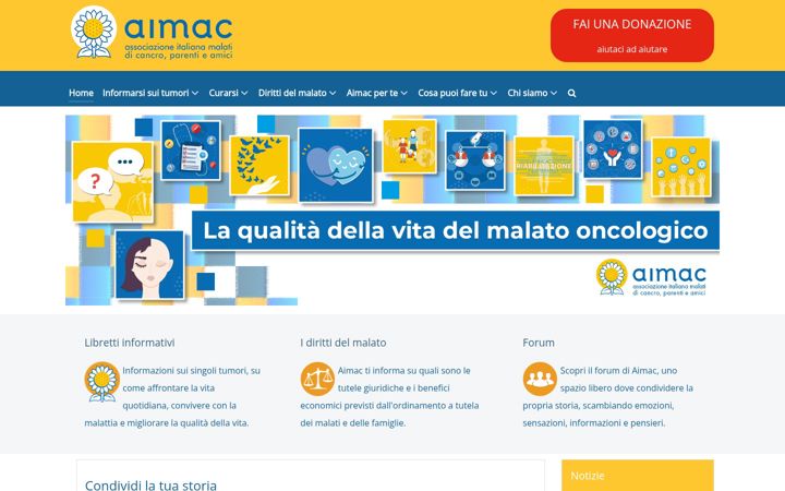 Screenshot of aimac.it