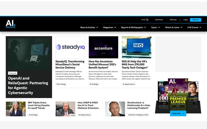Screenshot of aimagazine.com