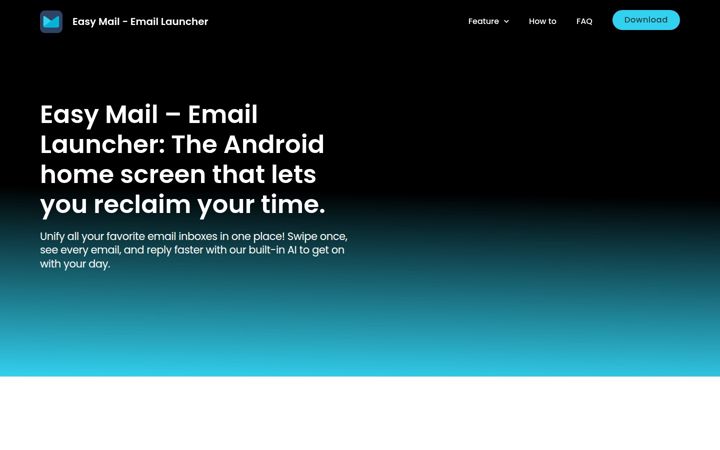 Screenshot of aimailhome.io