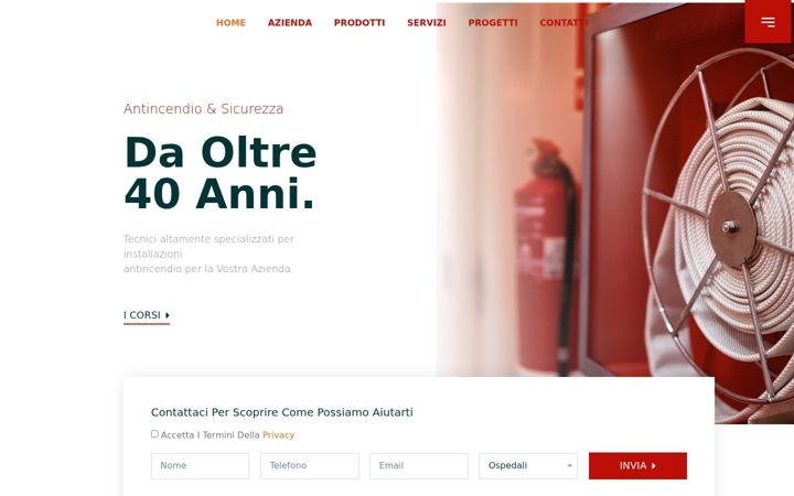Screenshot of aimalantincendio.it
