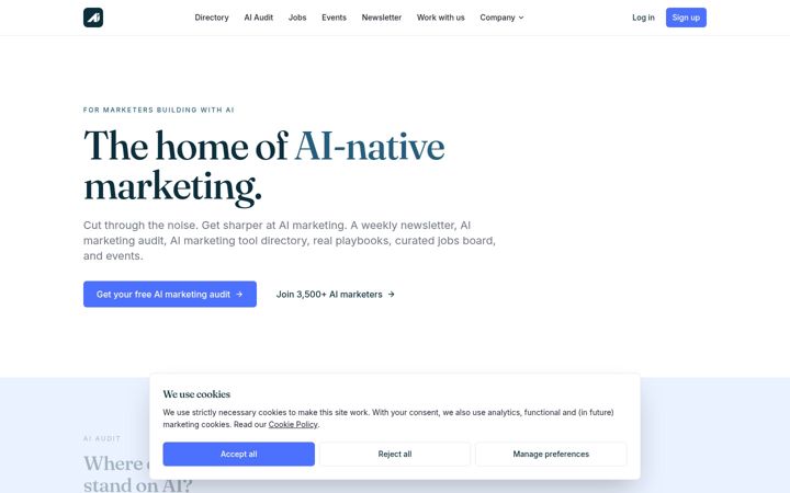 Screenshot of aimarketers.xyz