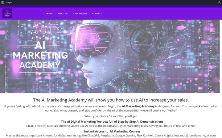 Capture d'écran de aimarketingacademy.ie