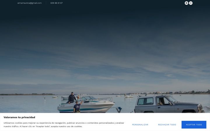 Screenshot of aimarserviciosnauticos.com