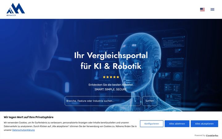 Kuvakaappaus sivustosta aimatch24.de