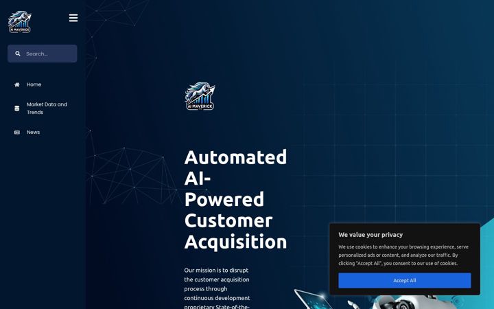 Screenshot of aimaverickintel.com