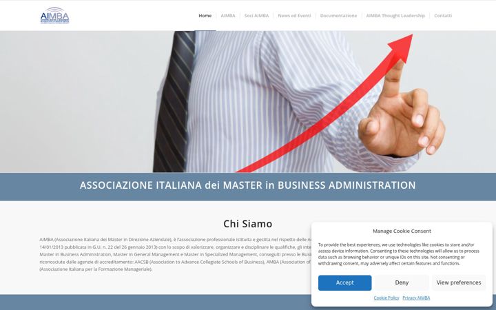 Screenshot of aimba.eu