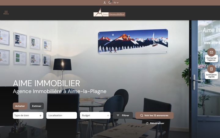 Screenshot ta' aime-immobilier.com