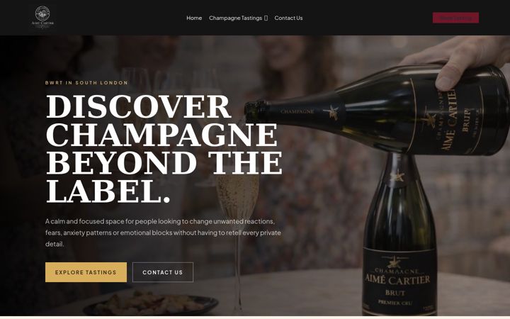 Screenshot of aimecartierchampagne.com