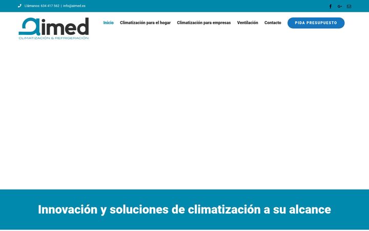 Screenshot of aimed.es
