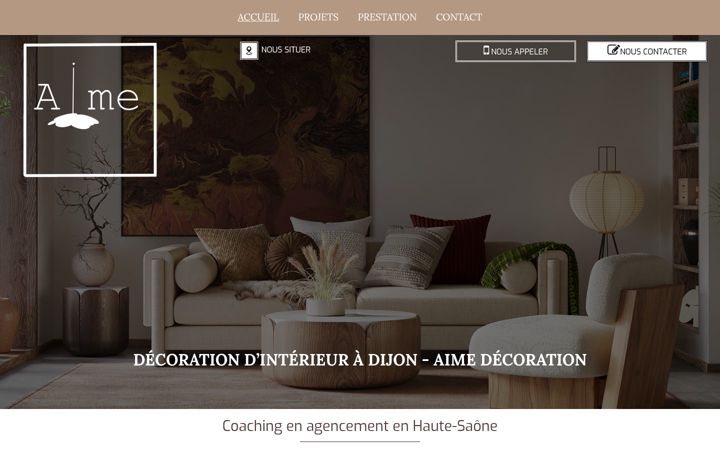 Screenshot of aimedecoration.com