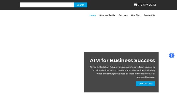 Screenshot of aimeebdavis.com