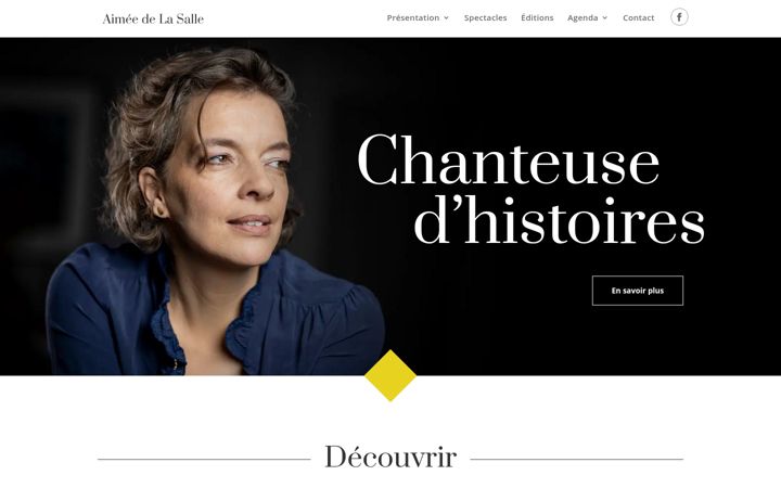 Screenshot of aimeedelasalle.com