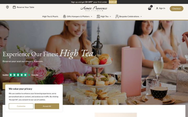 Screenshot του aimeeprovence.com.au
