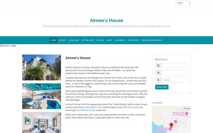 Screenshot di aimeeshousekalkan.com