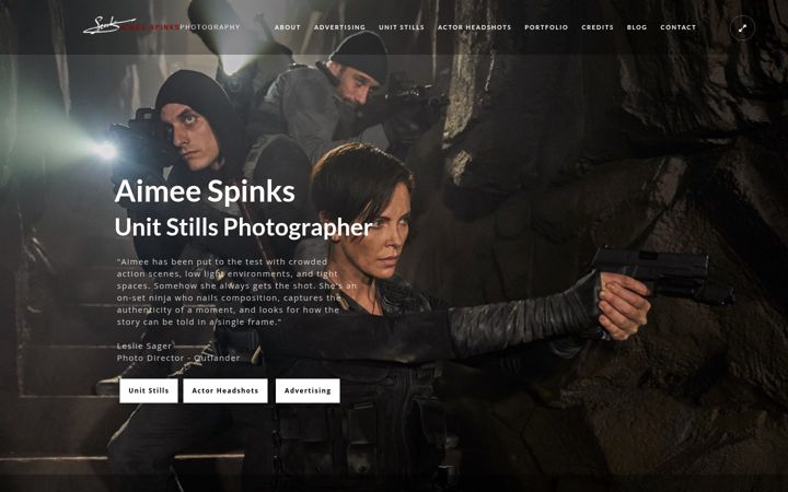 Screenshot of aimeespinks.com