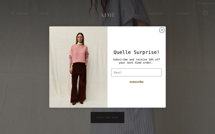 Screenshot of aimelondon.com