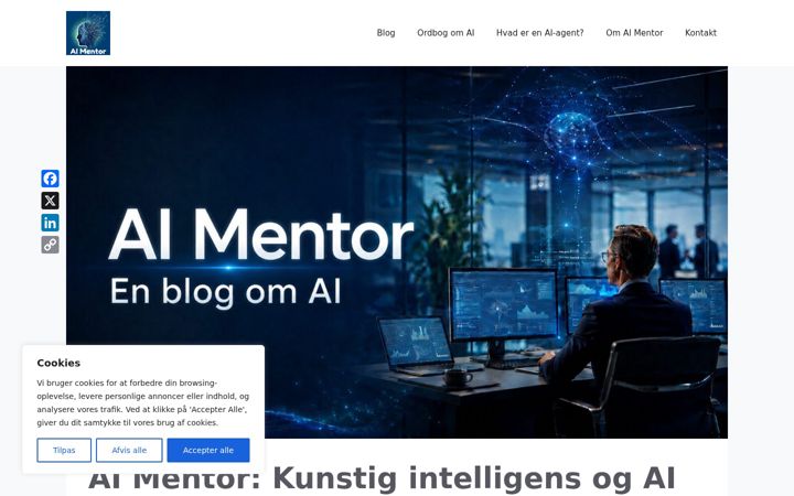 Screenshot of aimentor.dk