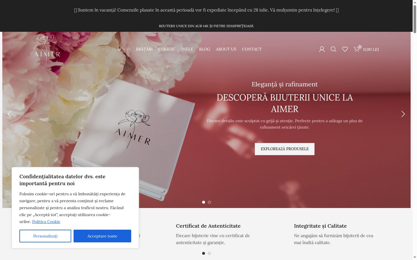 Snímek obrazovky baneru souhlasu zobrazeného před jakoukoli interakcí